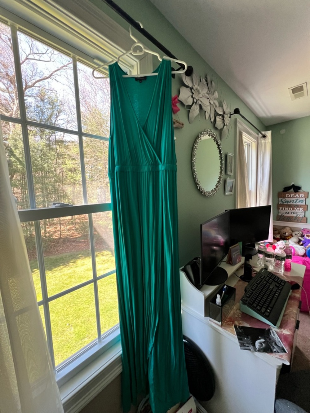Spense Teal Green Maxi Dress